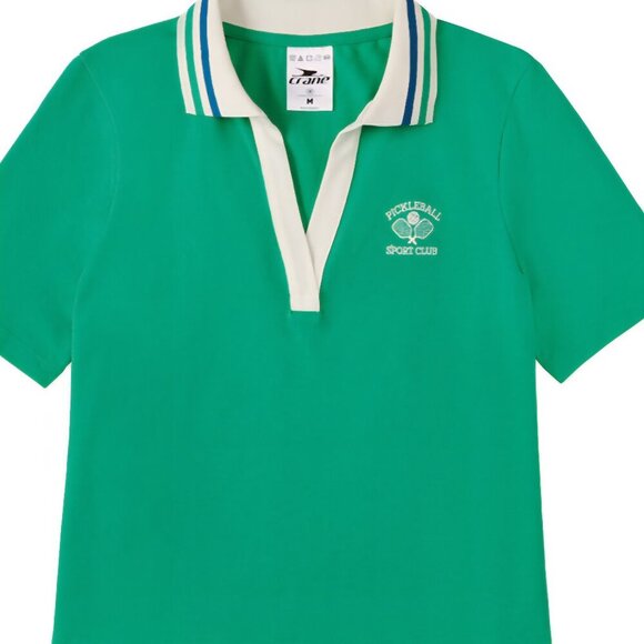 Crane Tops - Crane Pickleball shirt moisture wicking cotton polo Tenniscore 14/16 NWT